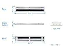 Load image into Gallery viewer, 36&quot; Linear Slot Diffuser HVAC modern air vent cover
